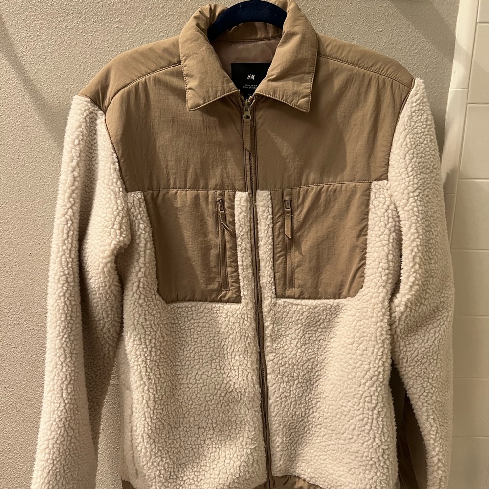 H&M fleece jacket beige